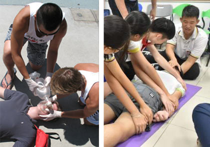 การอบรมปฐมพยาบาล CPR ขั้นสูง 1 วันที่กรุงเทพฯ - First Aid Training Bangkok Thailand CPR